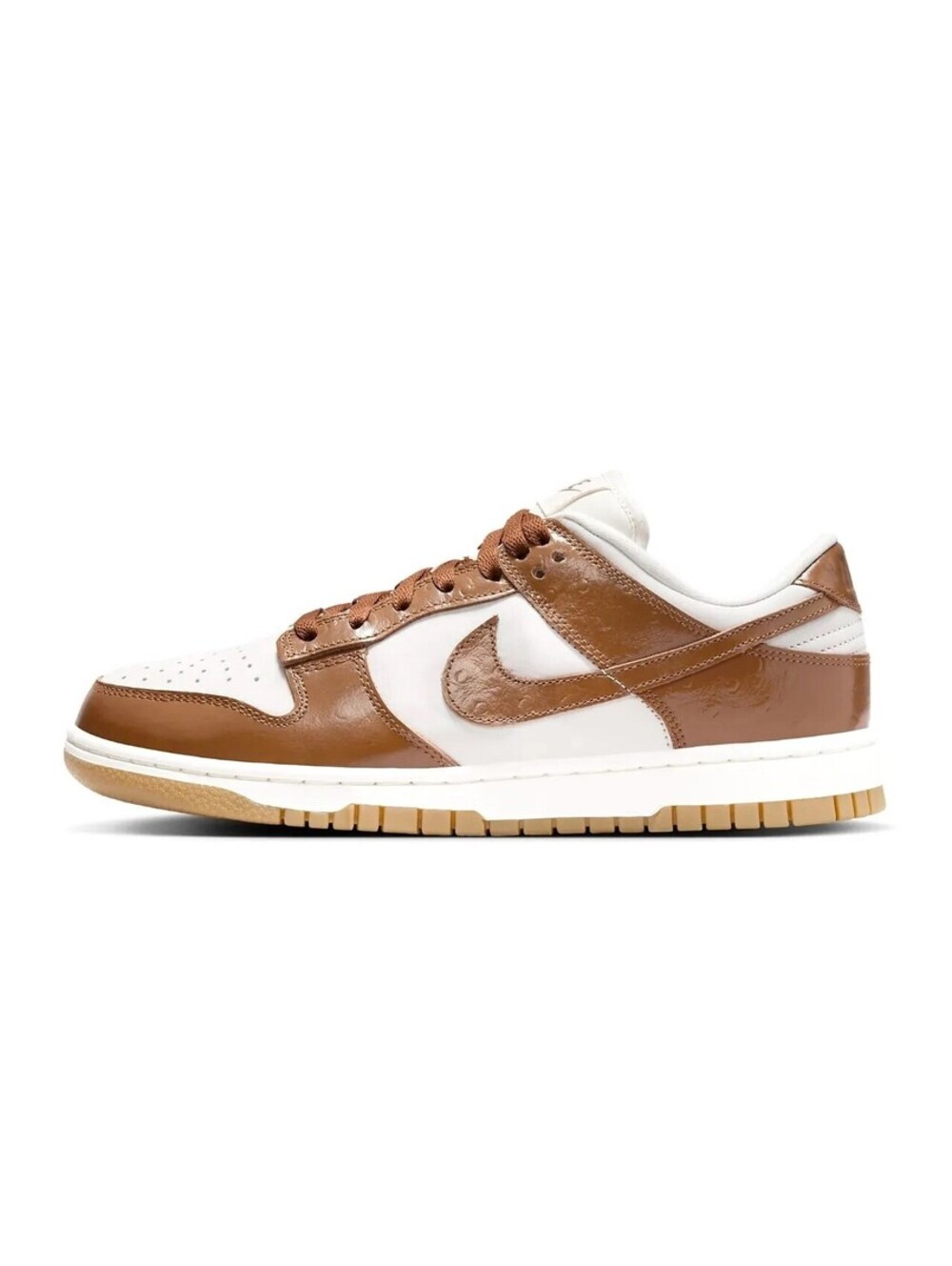 Women's Nike Dunk Low LX "Brown Ostrich" Phantm/Ale Brwn-Sl (FJ2260 001) new/box